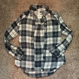 Soft grey and cream flannel shirt